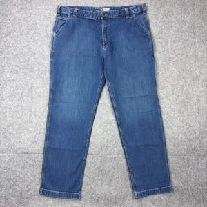 Carhartt Jeans Mens 42x32 Blue Rugged Flex Relaxed Fit Utility Carpenter Work